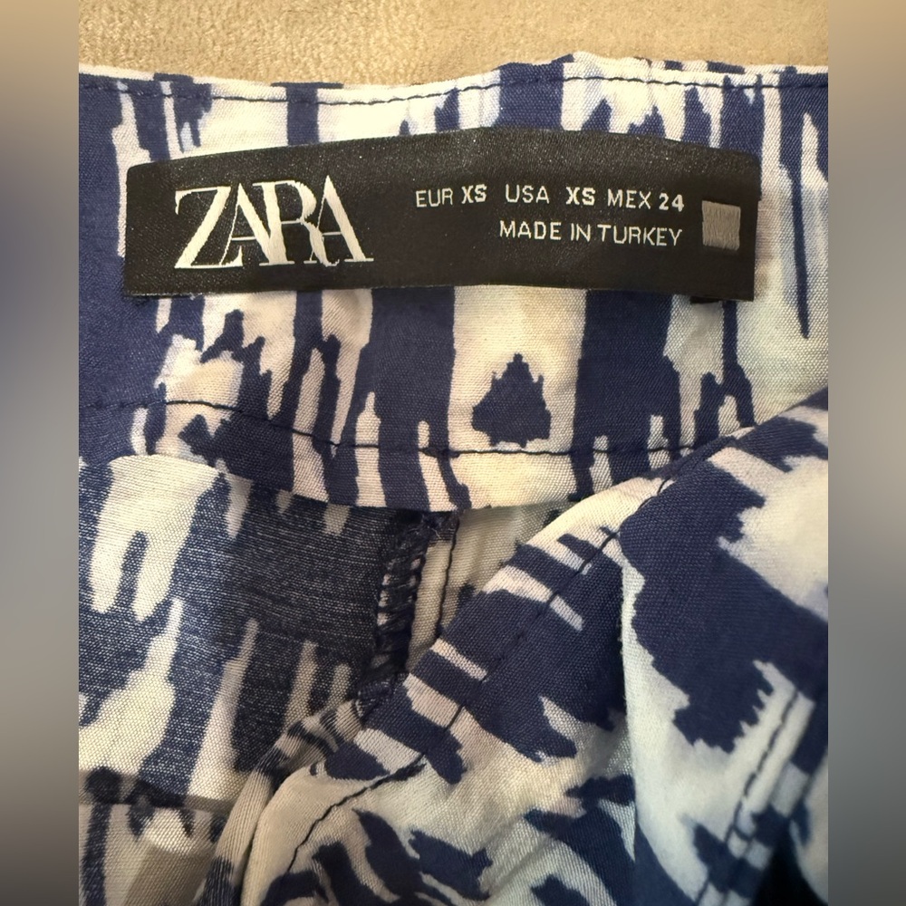 ZARA Knotted Printed Tassel Wrapped Skort Size XS - Picture 6 of 8